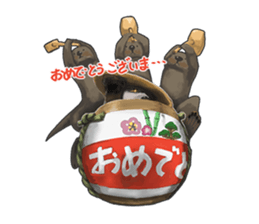 lazy sea-otters sticker #2288951