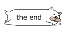 Cat with speech bubble 2 sticker #2289448