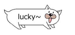 Cat with speech bubble 2 sticker #2289449