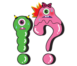 PINK MONSTER and GREEN MONSTER sticker #2289760