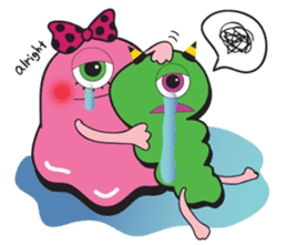 PINK MONSTER and GREEN MONSTER sticker #2289785