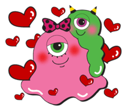 PINK MONSTER and GREEN MONSTER sticker #2289791