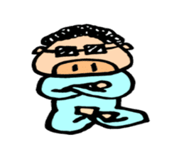 Nihilistic pig sticker sticker #2289826