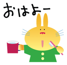 The Rabbit which became an examinee sticker #2290084