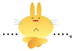 The Rabbit which became an examinee sticker #2290090