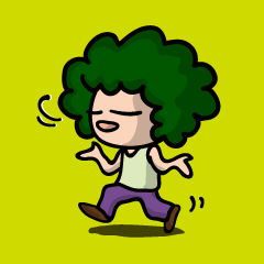 Daily Sticker of Afro-kun