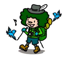 Daily Sticker of Afro-kun sticker #2290563