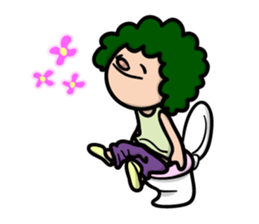 Daily Sticker of Afro-kun sticker #2290570