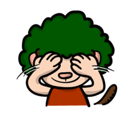 Daily Sticker of Afro-kun sticker #2290574