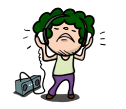 Daily Sticker of Afro-kun sticker #2290578