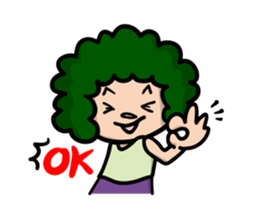 Daily Sticker of Afro-kun sticker #2290590