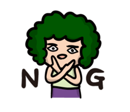 Daily Sticker of Afro-kun sticker #2290591