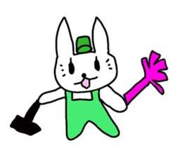 Rabbit Paradise 2 sticker #2291308