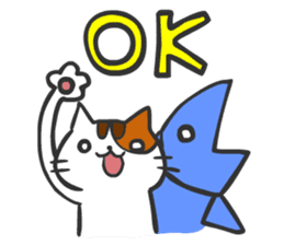 Cat-eat-fish world Sticker sticker #2292424
