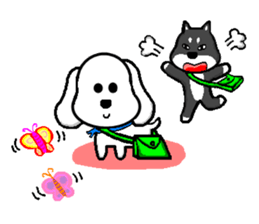 QQ dog and dog blankly sticker #2292504