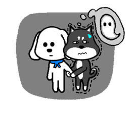 QQ dog and dog blankly sticker #2292508