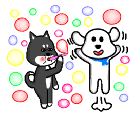 QQ dog and dog blankly sticker #2292510