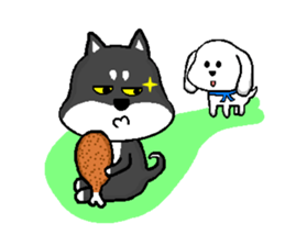 QQ dog and dog blankly sticker #2292517