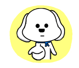 QQ dog and dog blankly sticker #2292521
