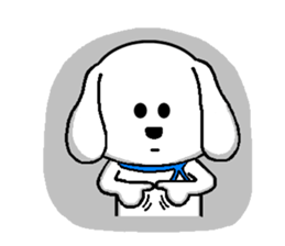 QQ dog and dog blankly sticker #2292522