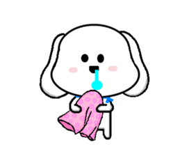 QQ dog and dog blankly sticker #2292526