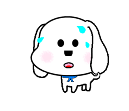 QQ dog and dog blankly sticker #2292528