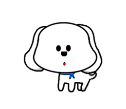 QQ dog and dog blankly sticker #2292531