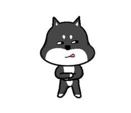 QQ dog and dog blankly sticker #2292534