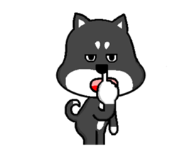 QQ dog and dog blankly sticker #2292536