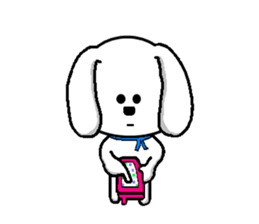 QQ dog and dog blankly sticker #2292539