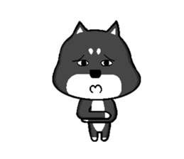 QQ dog and dog blankly sticker #2292543