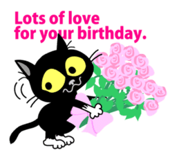 Communication of the cat / Greeting sticker #2293235