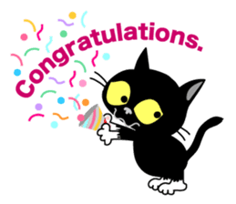 Communication of the cat / Greeting sticker #2293236