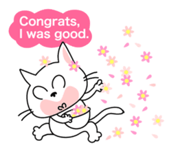 Communication of the cat / Greeting sticker #2293239