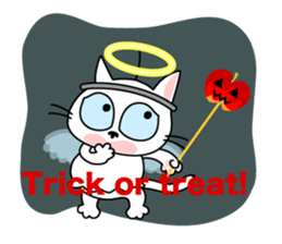 Communication of the cat / Greeting sticker #2293243