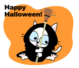 Communication of the cat / Greeting sticker #2293250