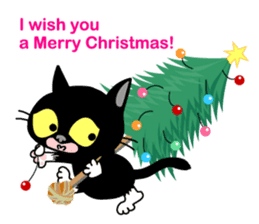 Communication of the cat / Greeting sticker #2293255