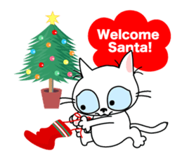 Communication of the cat / Greeting sticker #2293256