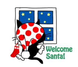 Communication of the cat / Greeting sticker #2293257