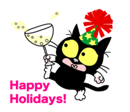 Communication of the cat / Greeting sticker #2293261