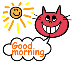 Life of red cat sticker #2293704