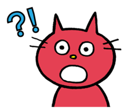 Life of red cat sticker #2293709