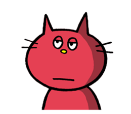 Life of red cat sticker #2293718