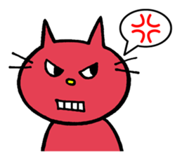 Life of red cat sticker #2293722