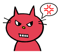 Life of red cat sticker #2293722