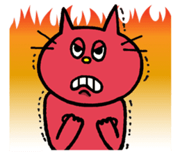 Life of red cat sticker #2293723
