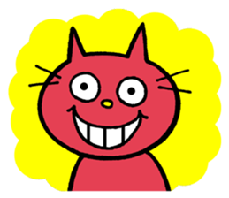 Life of red cat sticker #2293725