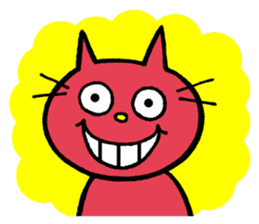 Life of red cat sticker #2293725