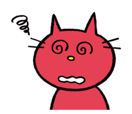 Life of red cat sticker #2293726