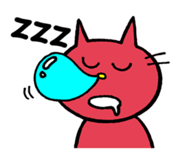 Life of red cat sticker #2293727